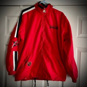 Carolina Hurricanes VINTAGE NHL Starter Jacket Mens M - Red